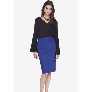 Express High Waisted Lace Midi Pencil Skirt size 6